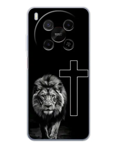 Чехол для ZTE Nubia V70 Max с картинкой «Лев и Крест» Чехол для ZTE Nubia V70 Max с картинкой «Лев и Крест»