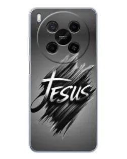 Чехол для ZTE Nubia V70 Max с картинкой «Надпись Jesus Graffiti»