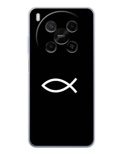 Чехол для ZTE Nubia V70 Max с картинкой «Символ рыбы Jesus» Чехол для ZTE Nubia V70 Max с картинкой «Символ рыбы Jesus»