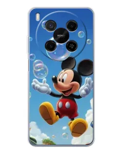 Чехол для ZTE Nubia V70 Max с картинкой «Mickey и мыльные пузыри»