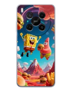 Чехол для ZTE Nubia V70 Max с картинкой «Космический фастфуд»