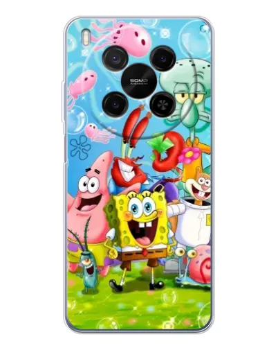 Чехол для ZTE Nubia V70 Max с картинкой «Губка Боб и друзья» Чехол для ZTE Nubia V70 Max с картинкой «Губка Боб и друзья»