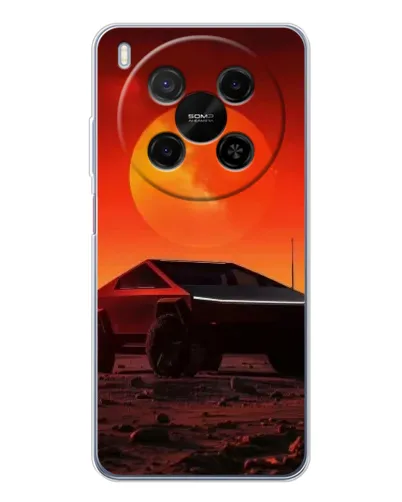 Чехол для ZTE Nubia V70 Max с картинкой «Cybertruck на Марсе»