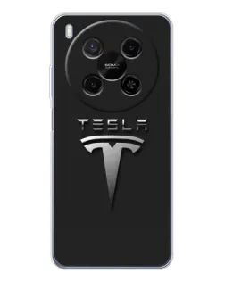 Чехол для ZTE Nubia V70 Max с картинкой «Стальной логотип Tesla» Чехол для ZTE Nubia V70 Max с картинкой «Стальной логотип Tesla»