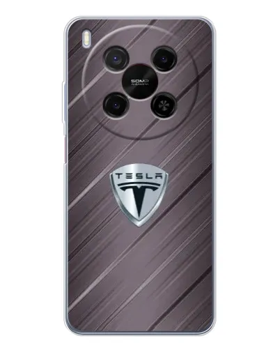 Чехол для ZTE Nubia V70 Max с картинкой «Металлическая текстура Tesla»
