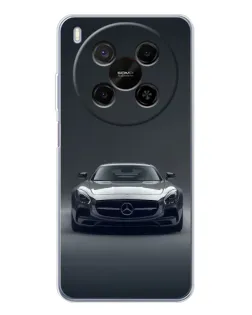 Чехол для ZTE Nubia V70 Max с картинкой «Mercedes на черном»