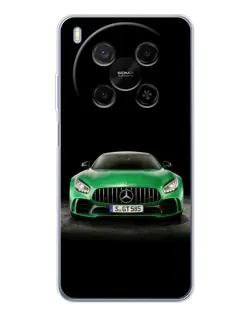 Чехол для ZTE Nubia V70 Max с картинкой «Mercedes — неоновый лого»