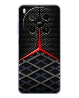 Чехол для ZTE Nubia V70 Max с картинкой «Mercedes Carbon Grid»
