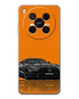 Чехол для ZTE Nubia V70 Max с картинкой «Оранжевый Mercedes AMG»