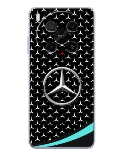 Чехол для ZTE Nubia V70 Max с картинкой «Mercedes — бирюзовый акцент»