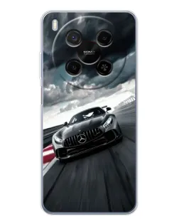 Чехол для ZTE Nubia V70 Max с картинкой «Гоночный Mercedes AMG»