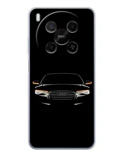 Чехол для ZTE Nubia V70 Max с картинкой «Audi — ночной контур»