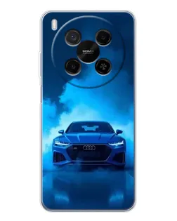 Чехол для ZTE Nubia V70 Max с картинкой «Audi — голубая энергия»