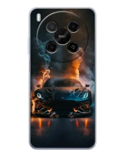 Чехол для ZTE Nubia V70 Max с картинкой «Lamborghini дымная эстетика»