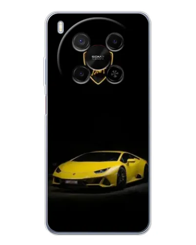 Чехол для ZTE Nubia V70 Max с картинкой «Lamborghini желтый акцент»
