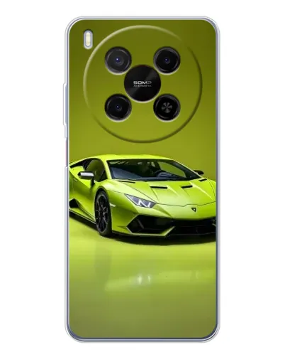 Чехол для ZTE Nubia V70 Max с картинкой «Салатовый Lamborghini Huracan»