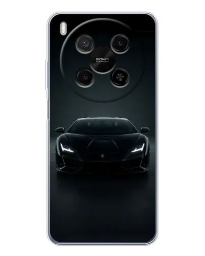 Чехол для ZTE Nubia V70 Max с картинкой «Черный Lamborghini Aventador»