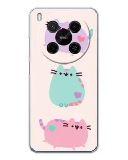 Чехол для ZTE Nubia V70 Max с картинкой «Pusheen трио» Чехол для ZTE Nubia V70 Max с картинкой «Pusheen трио»