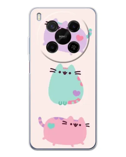 Чехол для ZTE Nubia V70 Max с картинкой «Pusheen трио» Чехол для ZTE Nubia V70 Max с картинкой «Pusheen трио»