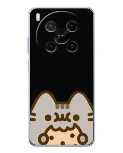 Чехол для ZTE Nubia V70 Max с картинкой «Пушин на черном» Чехол для ZTE Nubia V70 Max с картинкой «Пушин на черном»