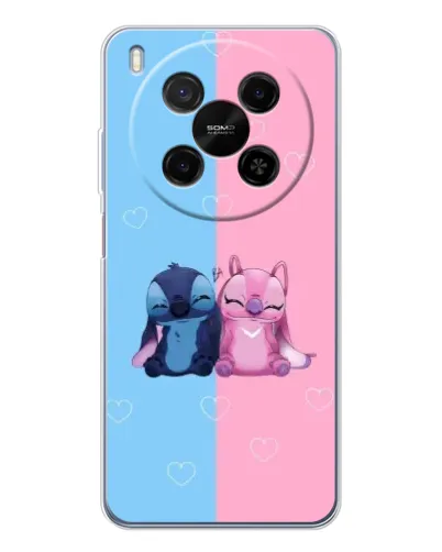 Чехол для ZTE Nubia V70 Max с картинкой «Stitch и Angel Love»