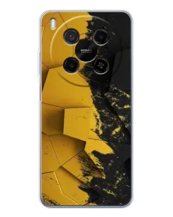 Чехол для ZTE Nubia V70 Max с картинкой «Золотые осколки геометрии»