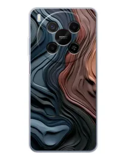 Чехол для ZTE Nubia V70 Max с картинкой «Цветные волны каньона»