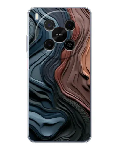 Чехол для ZTE Nubia V70 Max с картинкой «Цветные волны каньона»