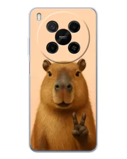 Чехол для ZTE Nubia V70 Max с картинкой «Капибара виктория» Чехол для ZTE Nubia V70 Max с картинкой «Капибара виктория»