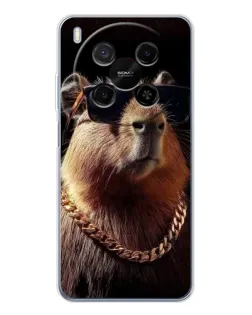 Чехол для ZTE Nubia V70 Max с картинкой «Капибара золотая цепь» Чехол для ZTE Nubia V70 Max с картинкой «Капибара золотая цепь»