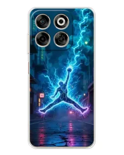 Чохол для ZTE Nubia V70 з картинкою «Jordan Gold Jumpman»