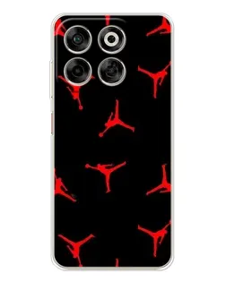 Чохол для ZTE Nubia V70 з картинкою «Jordan Red Pattern»