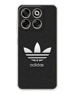 Чехол для ZTE Nubia V70 с картинкой «Adidas Карбоновая текстура»