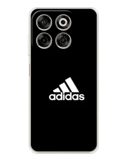 Чехол для ZTE Nubia V70 с картинкой «Черная классика Adidas»