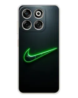 Чехол для ZTE Nubia V70 с картинкой «Неоновый контур Nike»