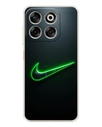 Чехол для ZTE Nubia V70 с картинкой «Неоновый контур Nike»