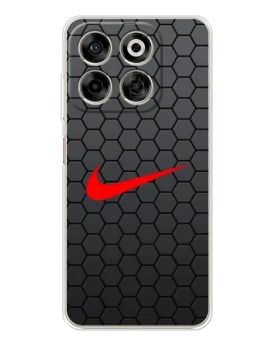 Чехол для ZTE Nubia V70 с картинкой «Nike — карбоновая сетка»