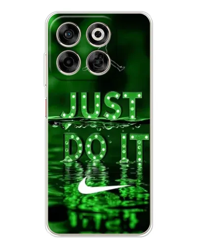 Чехол для ZTE Nubia V70 с картинкой «Зеленый неоновый Nike»