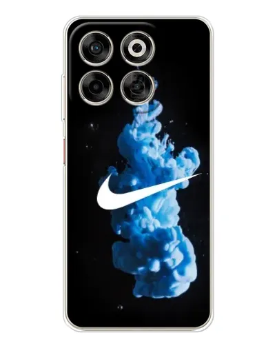 Чехол для ZTE Nubia V70 с картинкой «Nike и синий дым»