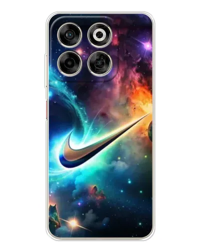 Чехол для ZTE Nubia V70 с картинкой «Космический Nike Swoosh»