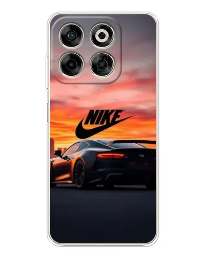 Чехол для ZTE Nubia V70 с картинкой «Nike и суперкар»