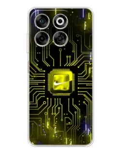 Чехол для ZTE Nubia V70 с картинкой «Nike — золотая искра» Чехол для ZTE Nubia V70 с картинкой «Nike — золотая искра»