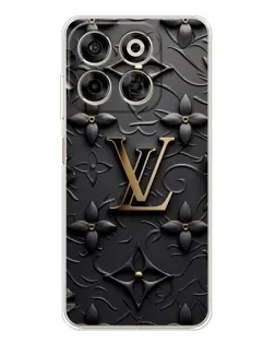 Чехол для ZTE Nubia V70 с картинкой «Кожаная текстура LV»
