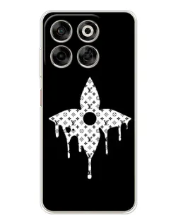 Чехол для ZTE Nubia V70 с картинкой «Цветочная монограмма»
