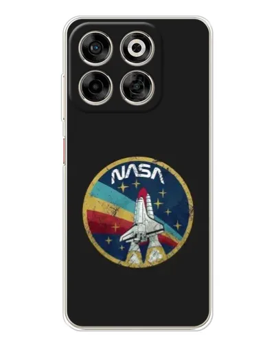 Чехол для ZTE Nubia V70 с картинкой «NASA — эмблема миссии»