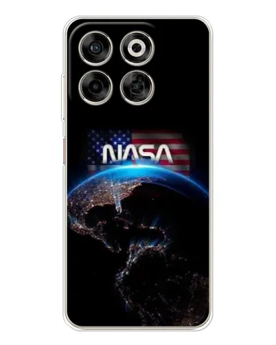 Чехол для ZTE Nubia V70 с картинкой «Земля из космоса NASA»