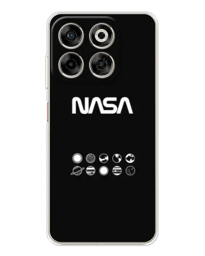 Чехол для ZTE Nubia V70 с картинкой «NASA — технический принт»