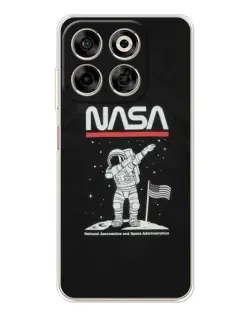 Чохол для ZTE Nubia V70 з картинкою «NASA — крокуємо по Місяцю» Чохол для ZTE Nubia V70 з картинкою «NASA — крокуємо по Місяцю»