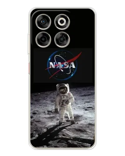 Чехол для ZTE Nubia V70 с картинкой «Астронавт на Луне»