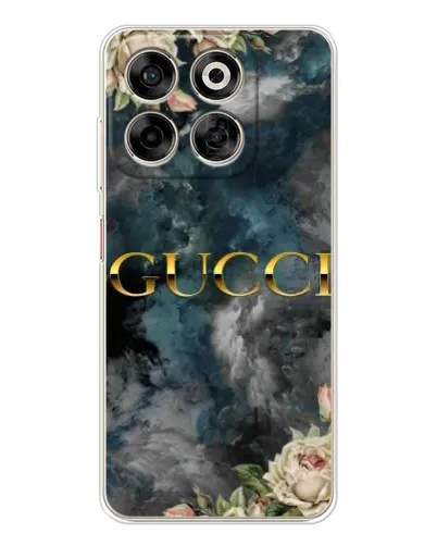 Чехол для ZTE Nubia V70 с картинкой «Абстрактные цветы Gucci»